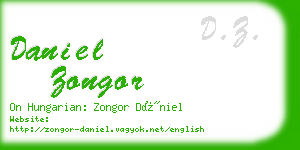 daniel zongor business card